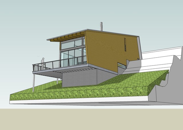 Pender cabin contemporary-rendering
