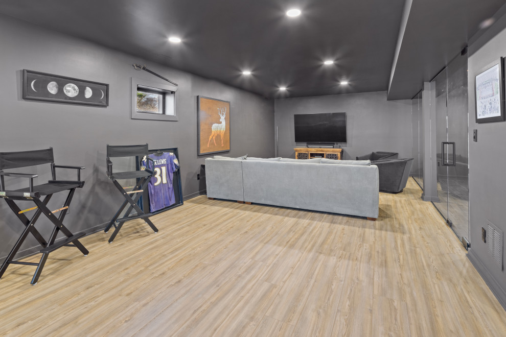 Full Home Renovation in Owings Mills Modern Basement Baltimore