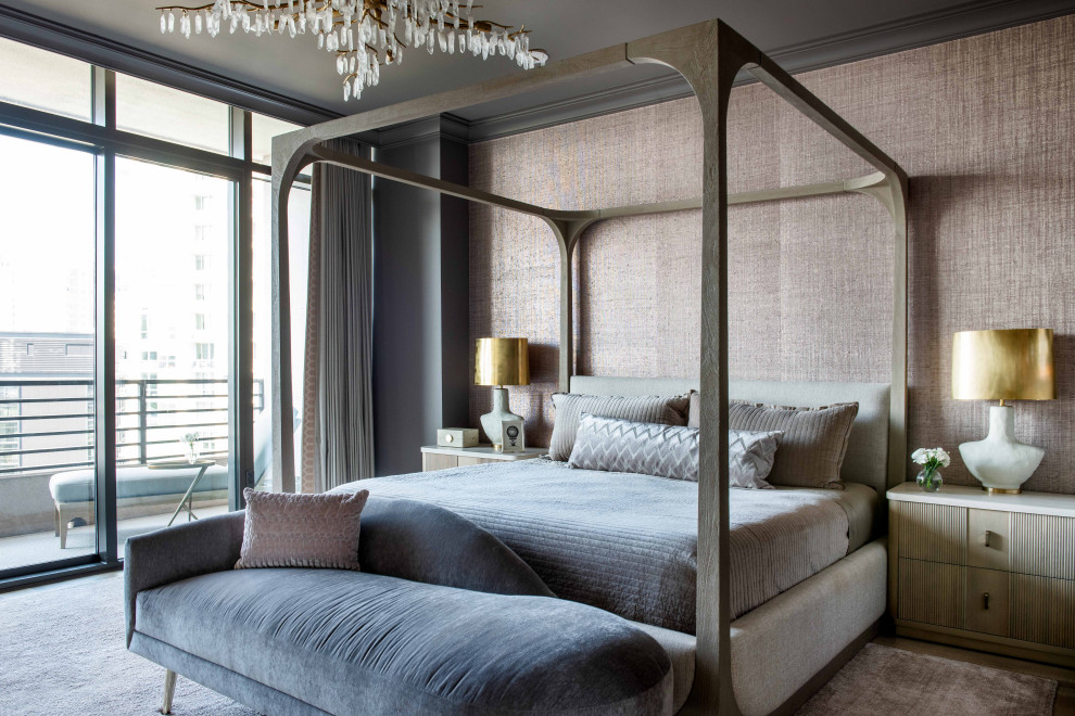 Bedroom - contemporary bedroom idea in Atlanta