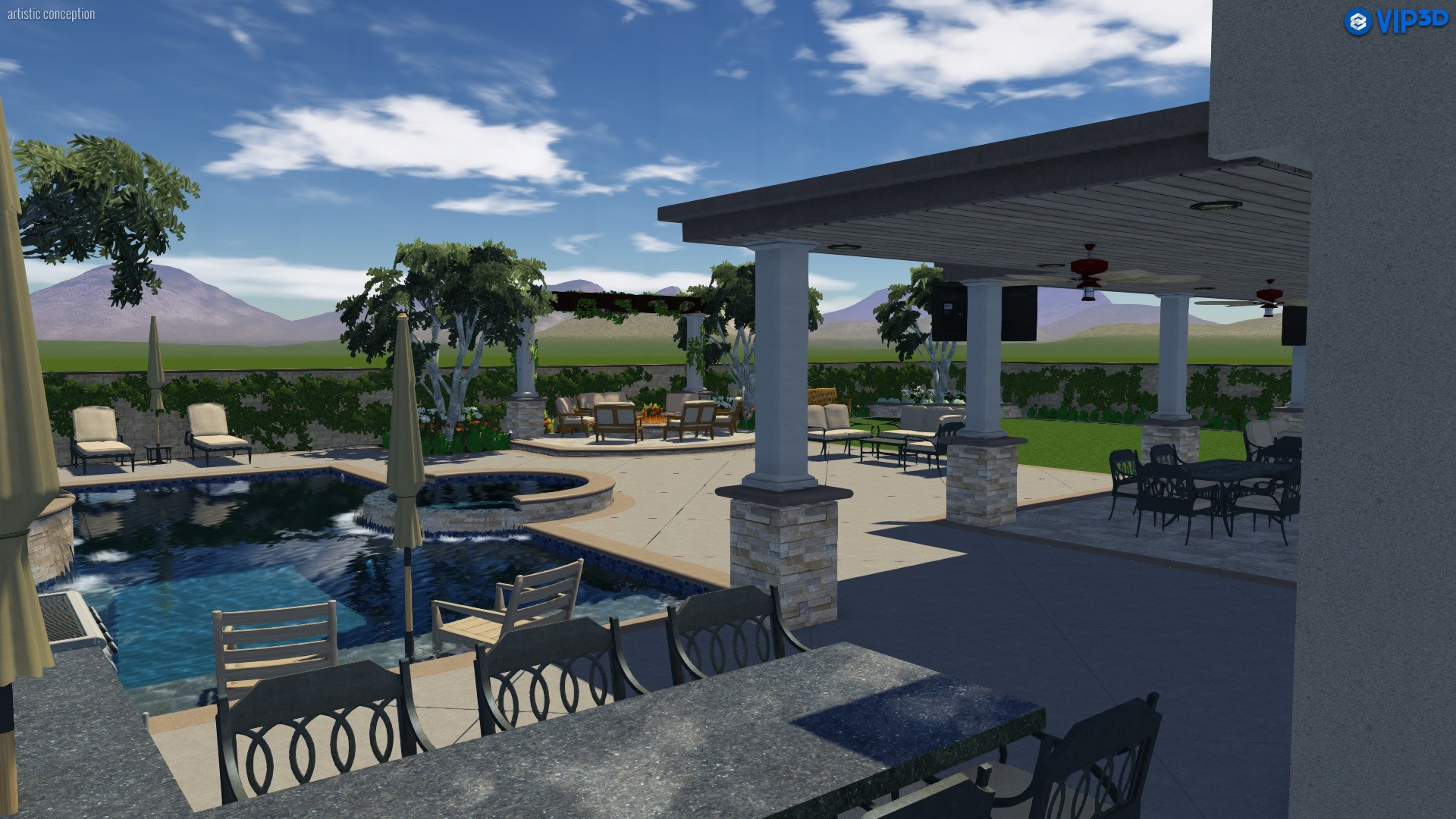 Summerfield Residence, Yorba Linda 3D