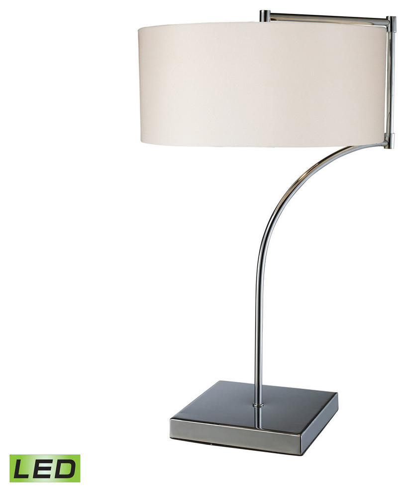 Dimond Lighting Lancaster LED Table Lamp In Chrome With Milano Pure