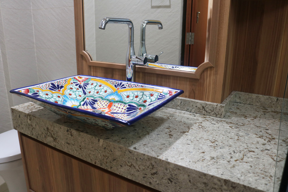 This is an example of a mediterranean bathroom in Singapore.