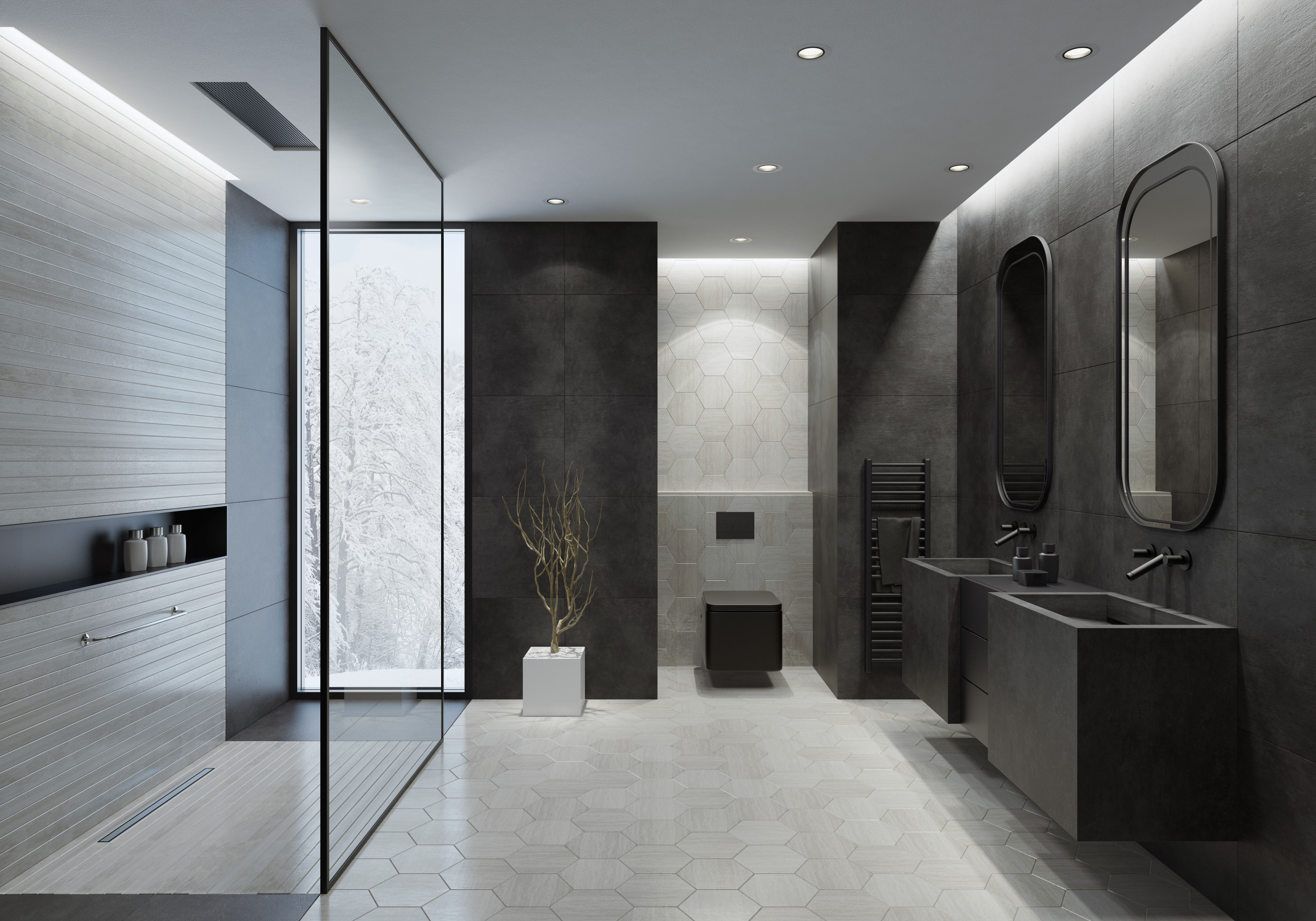 Bathroom Black & Grey