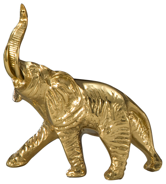 VIRTUS 1945, S.L. Virtus Bronze Small Elephant Statue Decorative Objects And Figurines Houzz