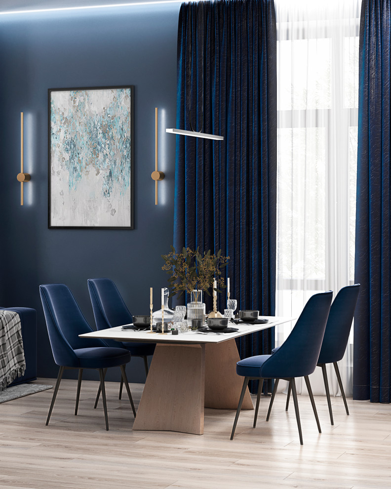 Проект для молодой девушки Москва " Оттенки синего"