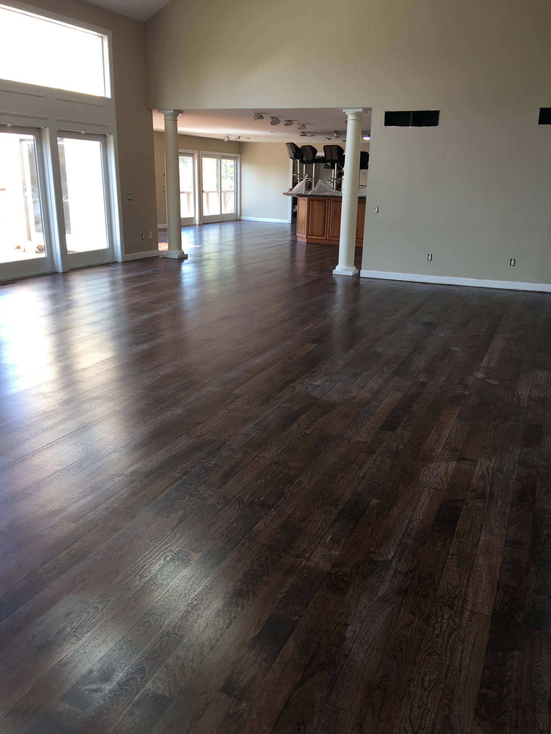 Oxbow Lake Hardwood Flooring and Windows