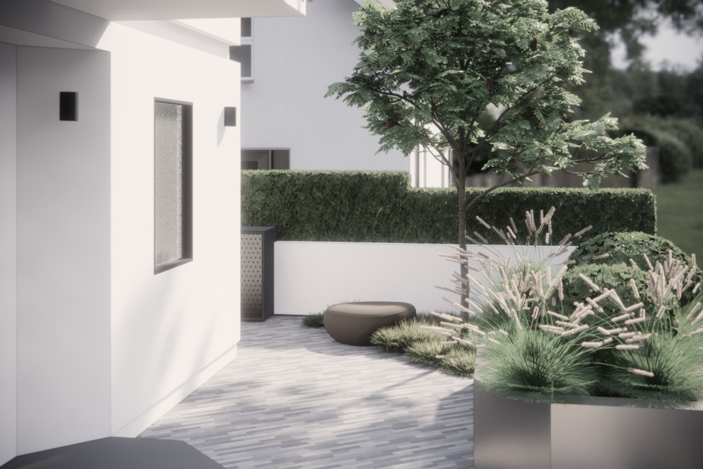 Klassisch moderner Vorgarten