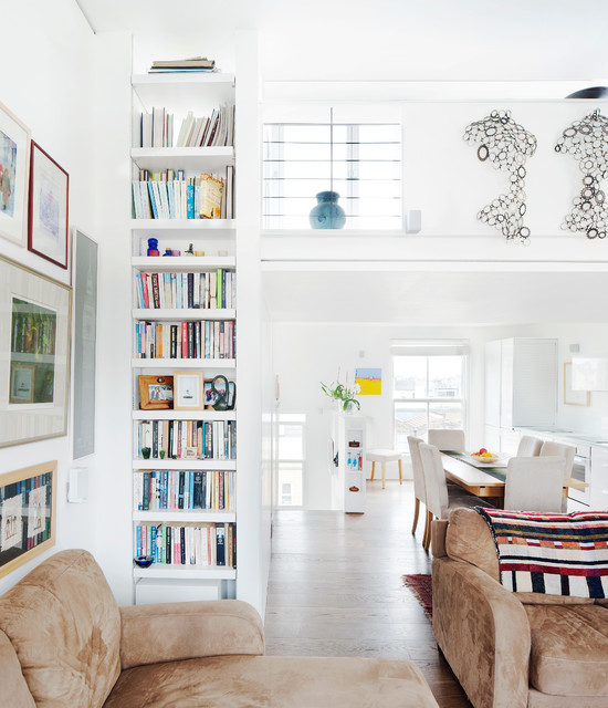 Lambourn Road Flat modern-wohnbereich