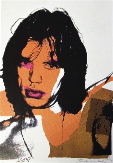 Hand Signed Mick Jagger FS II.141 By Andy Warhol Popart Pop Art