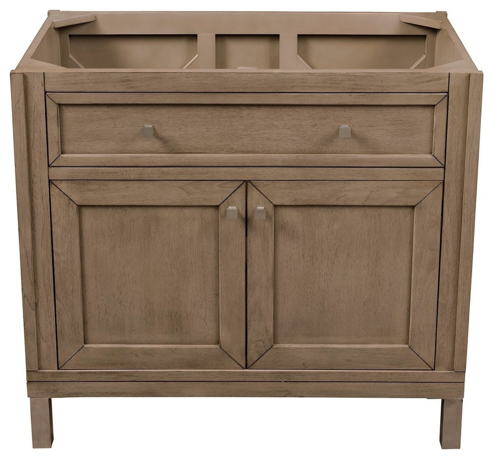 Chicago 30" Single Vanity, Whitewashed Walnut ...