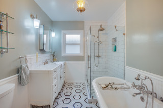 Lo & Co Lincoln Pull - White - Flooring Bathrooms Interiors