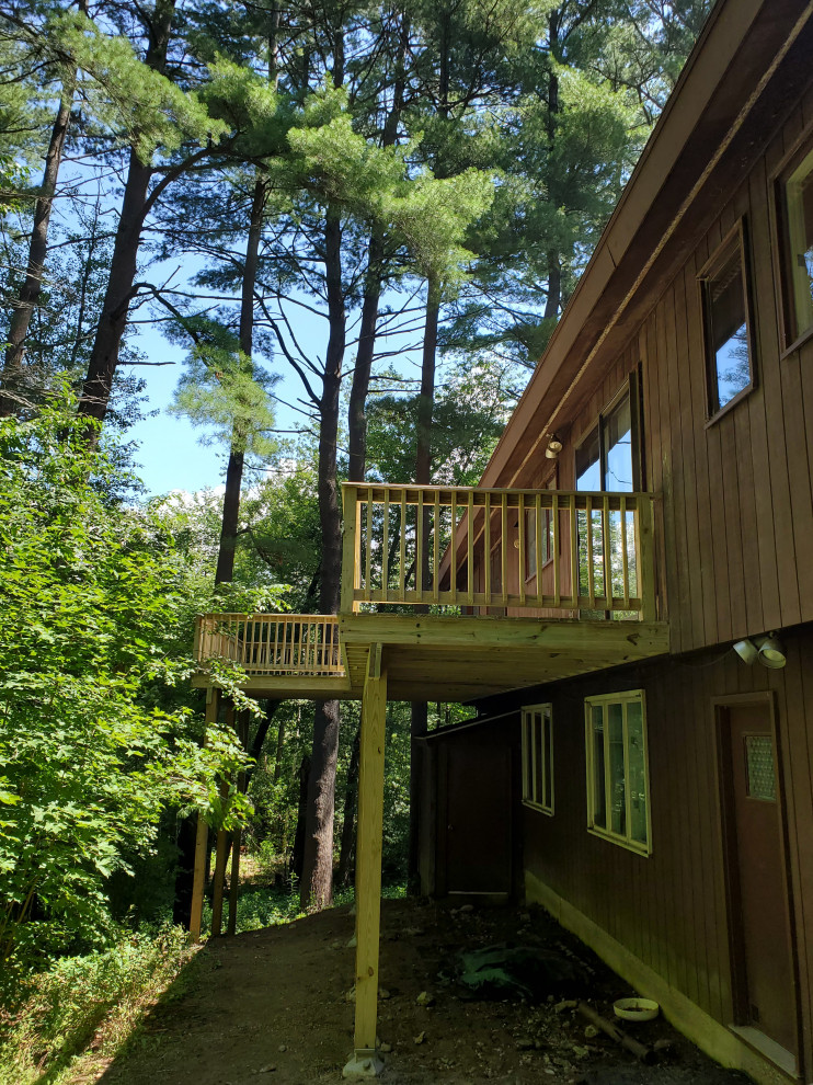 Deck with a Woodland View