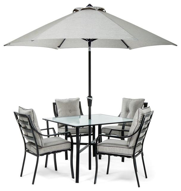 Lavallette 5 Piece Dining Set Umbrella And Stand Contemporary Lavallette 5 Piece Dining Set Umbrella And Stand Contemporary Outdoor Sets By Almo Fulfillment Services