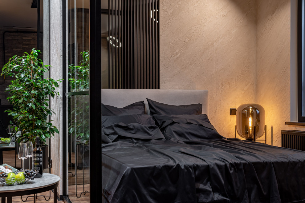 ЖК САМПО. 1-комнатная квартира в брутальном стиле, "от бетона" до заселения