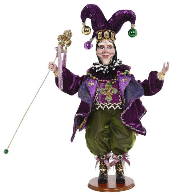 Mark Roberts 2020 Collection Jester King Figurine, 28" Contemporary