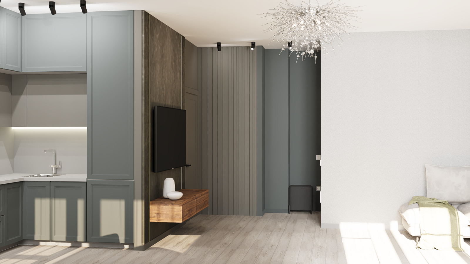 однокомнатная квартира для 2 чел