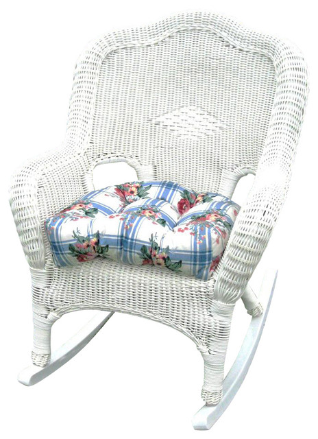 Wicker Resin/Steel Patio Rocking Chair, Set of 2