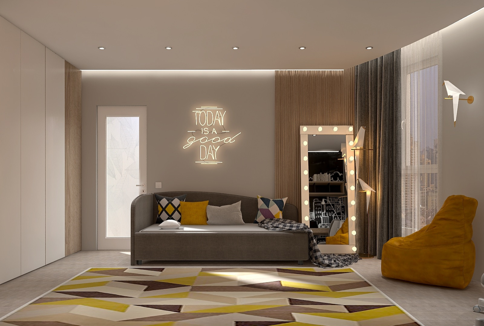 Яркая детская для девочки