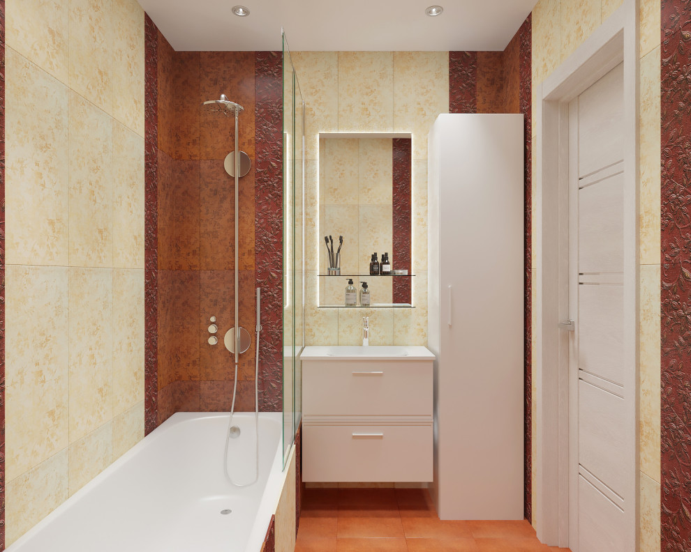 3D визуализация ванной комнаты для заказчика