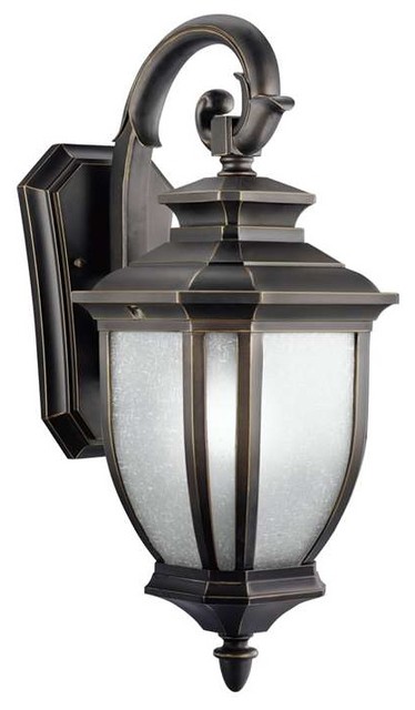 Kichler Lighting 9040BK Salisbury Transitional Outdoor Wall Light - Medium - Transitional ...
