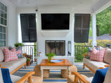 Transitional Porch by Yancey Seibert Shearouse Interior Design