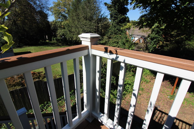 Cathedral Roof Screen Porch with Trex Deck - Roanoke american-traditional-veranda