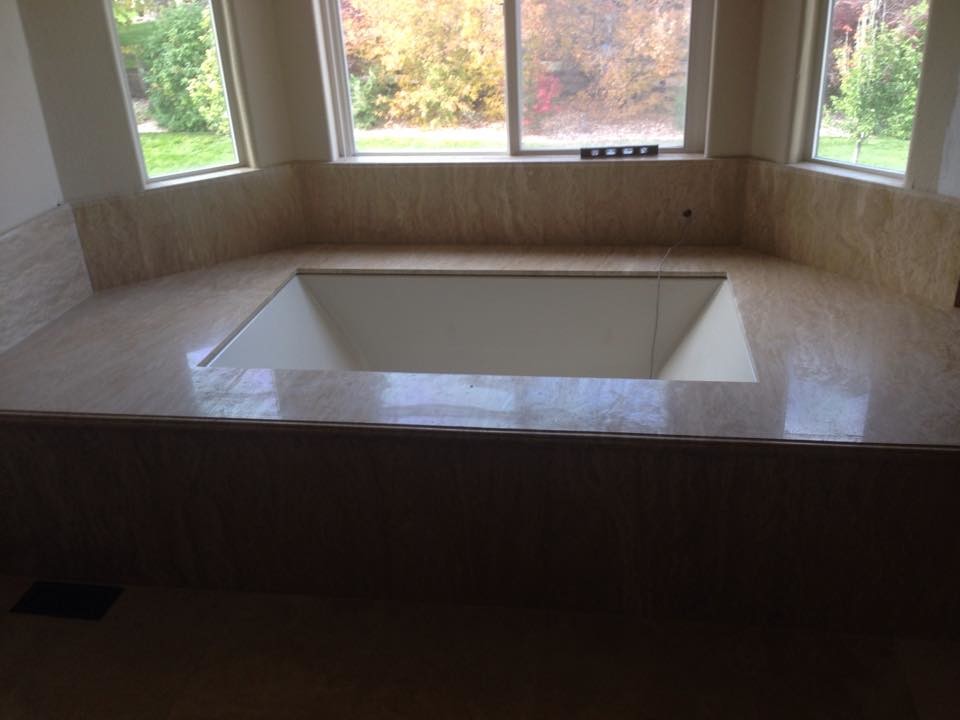 Inspiration for a transitional bathroom remodel in Denver