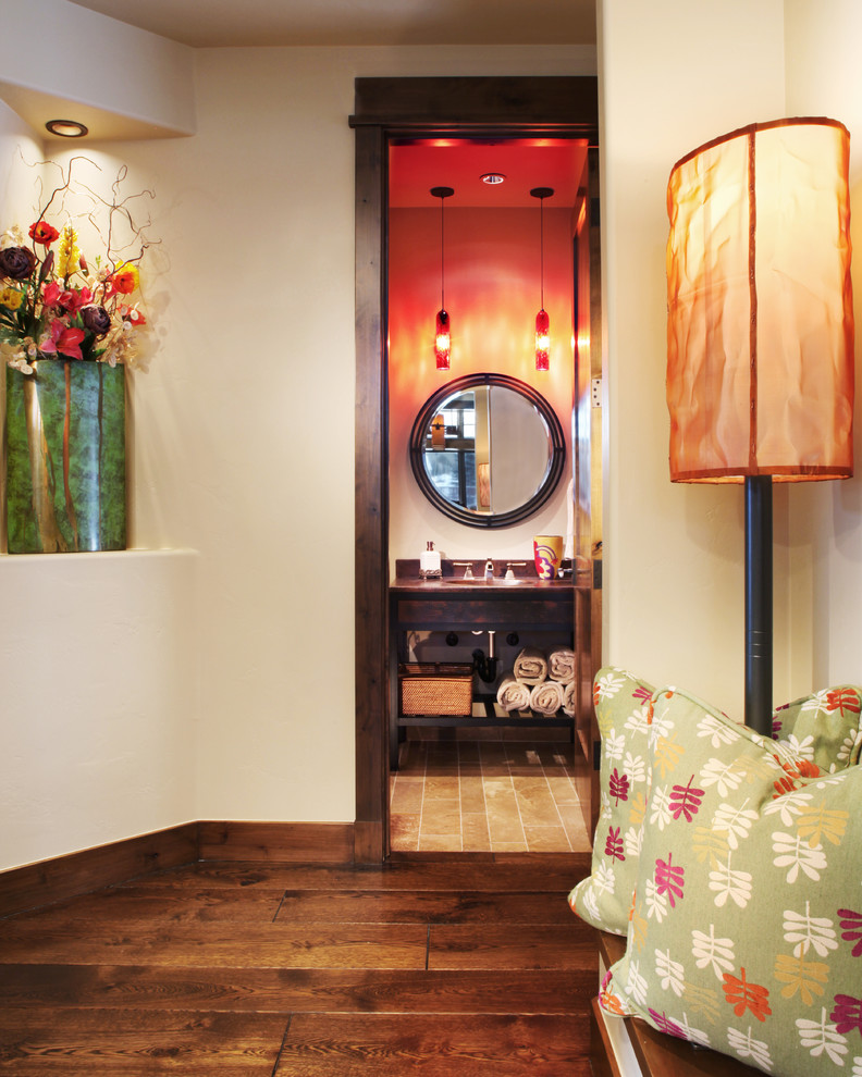 Inspiration for a transitional hallway remodel in Denver