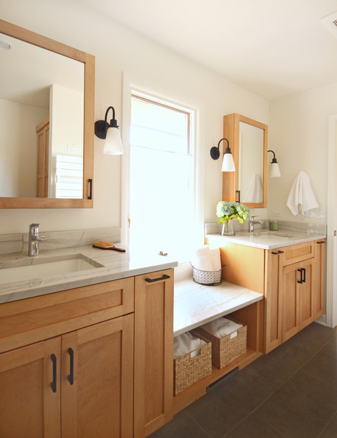 Mindful Master Bath - Glen Ellyn, IL retro-bathroom