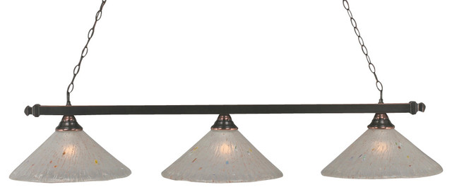 Toltec 803-BC-711 Black Copper Finish 3-Light Square Bar