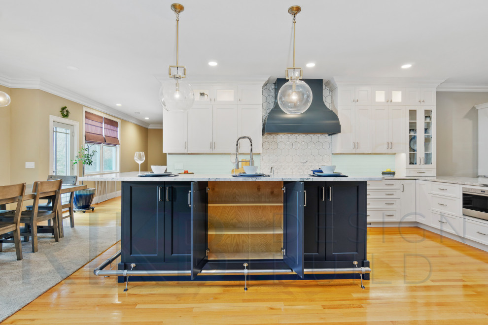 Transitional kitchen photo in Providence