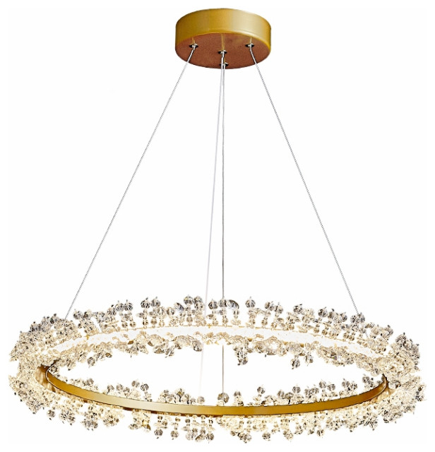 ring crystal chandelier