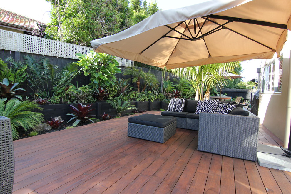 This is an example of a tropical home design in Auckland.