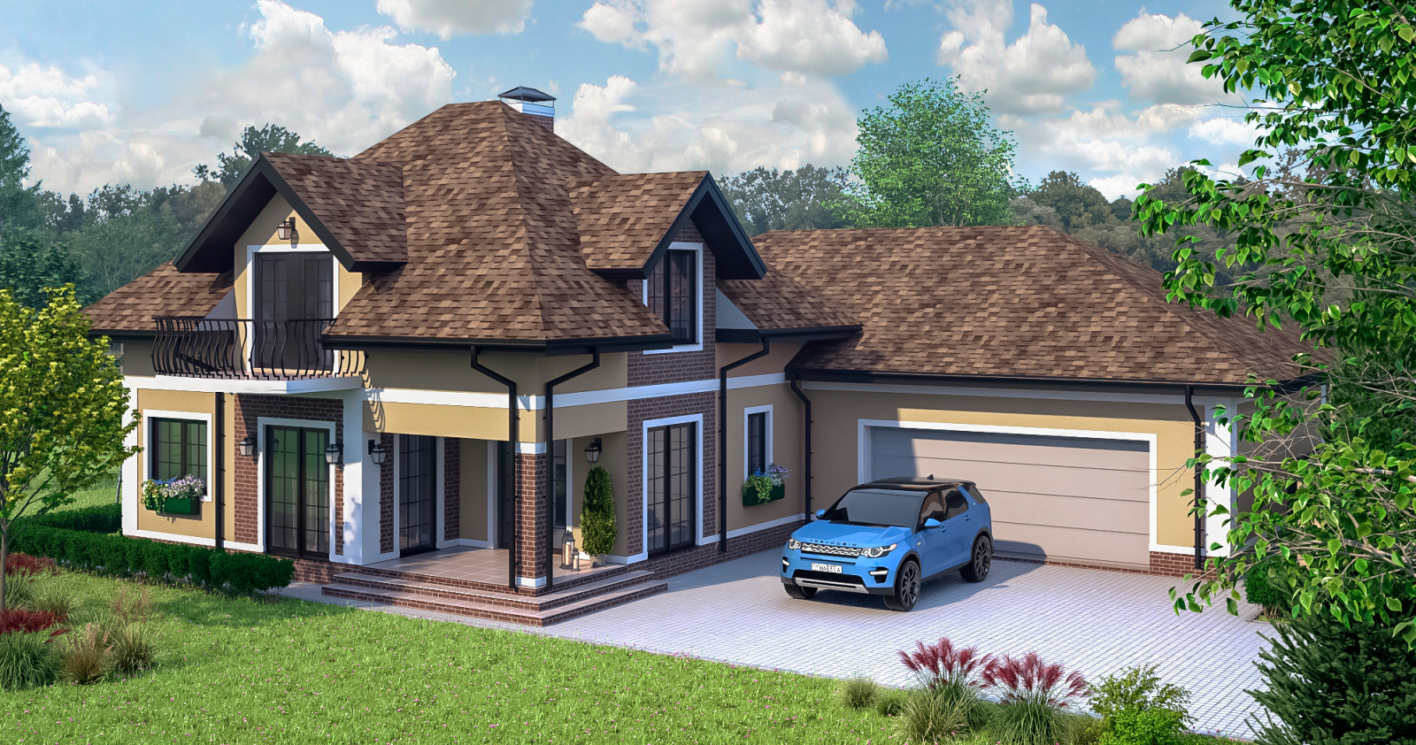 Гостевой дом со СПА зоной и большим гаражем