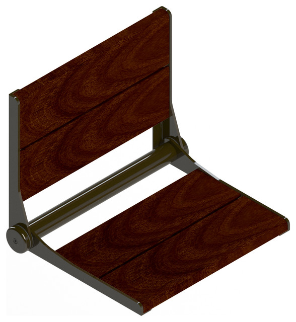 Shop Houzz Invisia Invisia Brazilian Walnut SerenaSeat Fold Down Seat