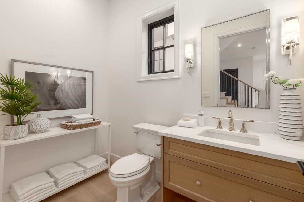 Inspiration for a transitional home design remodel in Vancouver