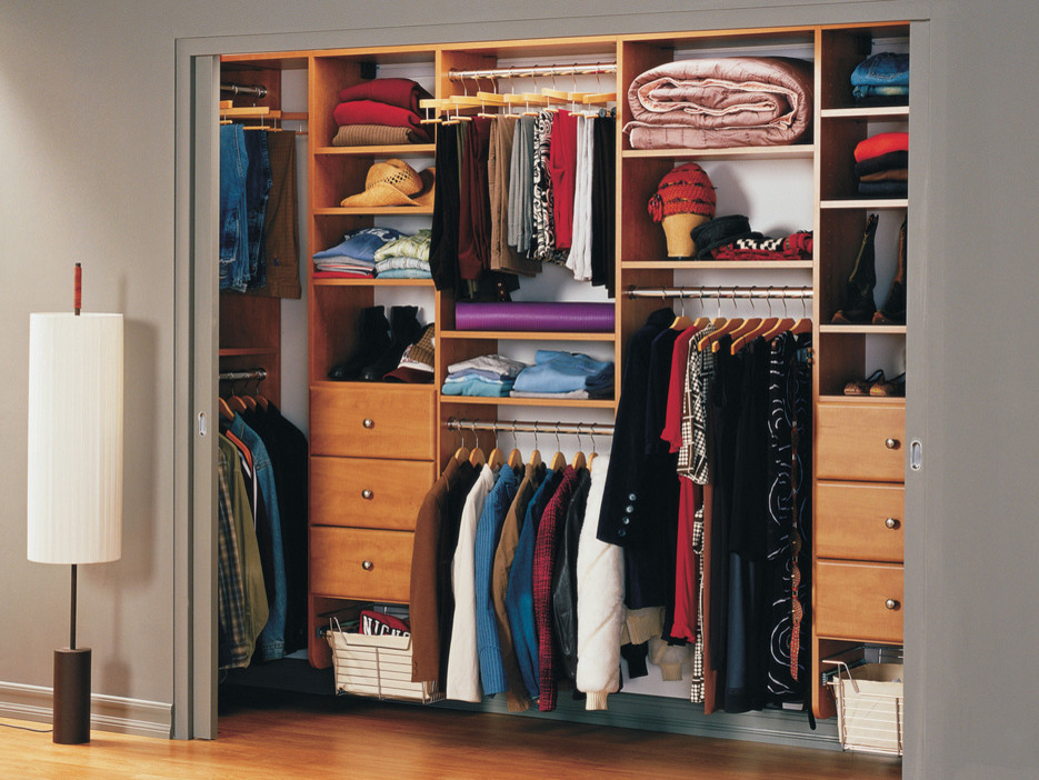 Photo of a contemporary storage and wardrobe in Nashville.