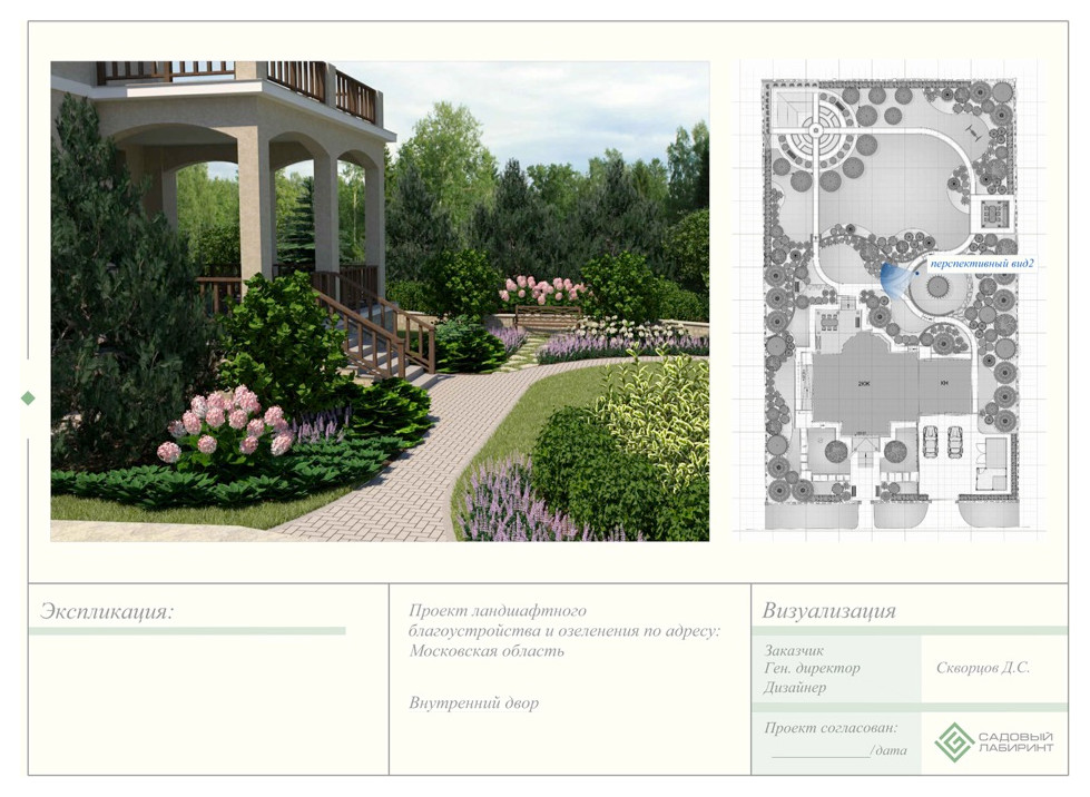 Визуализация точки ландшафтного эскиза 2  - "Фруктовый карнавал"