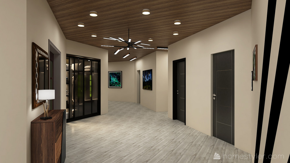 Вид на прихожую со стороны столовой и гостинной