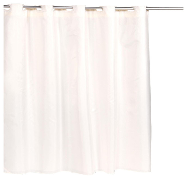Carnation Home Pre Hookedt Moire Fabric Shower Curtain In Ivory Carnation Home Pre Hookedt Moire Fabric Shower Curtain Ivory