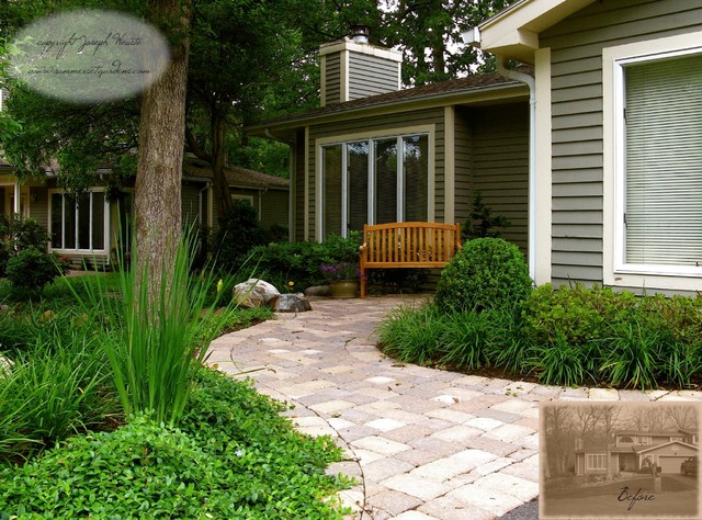 Front Yard Walkway & Landscaping - Traditional - Landscape ...