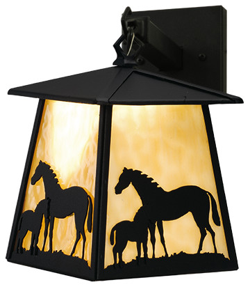 7.5W Mare & Foal Hanging Wall Sconce