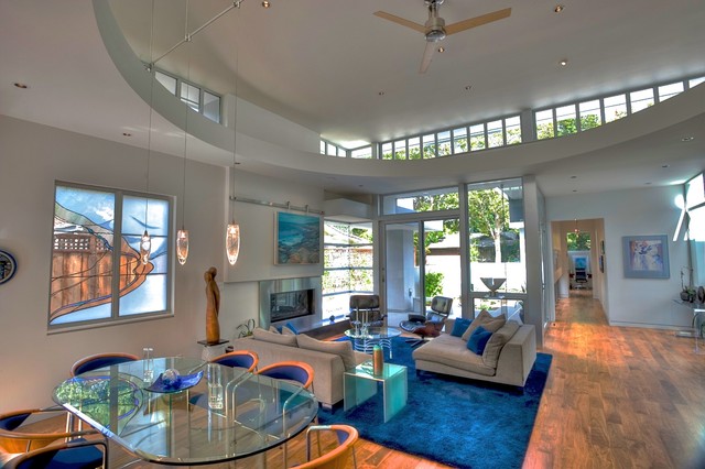 Lowell Residence modern-vardagsrum