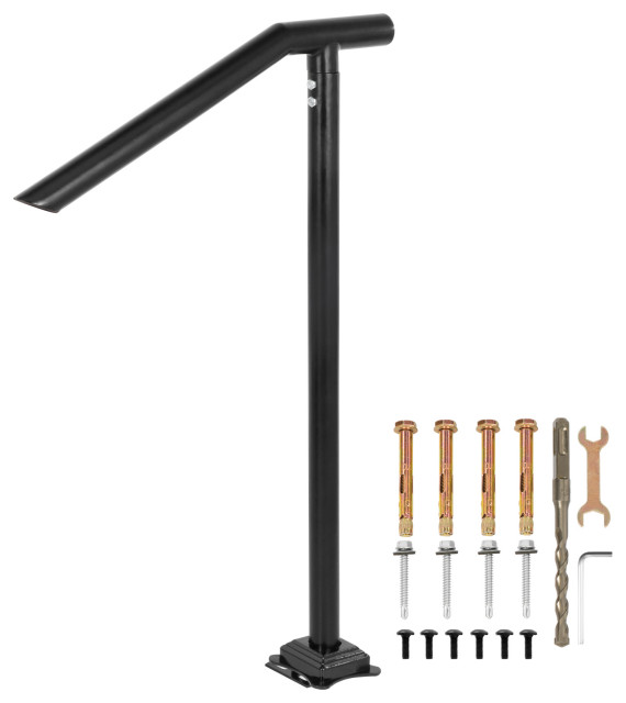 VEVOR 1-3 Step Handrail Railing for Steps Steel 330LBS Capacity with ...