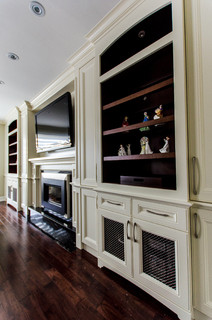 Fireplace/ TV wall unit - Traditional - Living Room ...