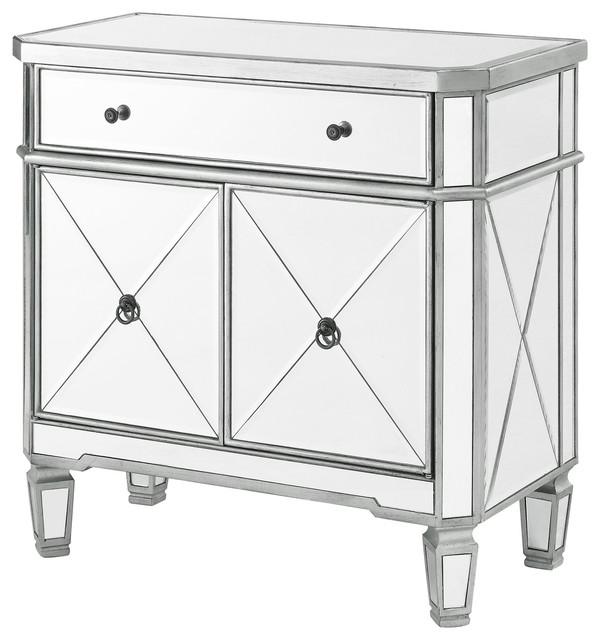 Powell Home Fashions 233 228 Mirrored 32 Inch Wide 1 Drawer Gl Storage Cabin Powell Home Fashions 233 228 Mirrored 32 Inch Wide 1 Drawer Gl Storage Cabin