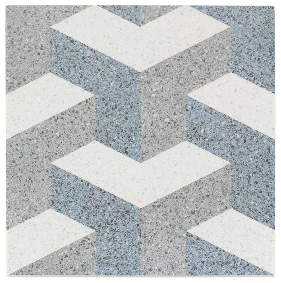 Branwell 9 X9 Porcelain Field Tile Corbusier Contemporary