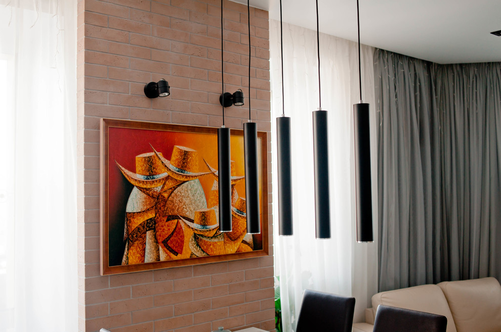 Квартира в современном стиле с элементами этно для молодой семьи