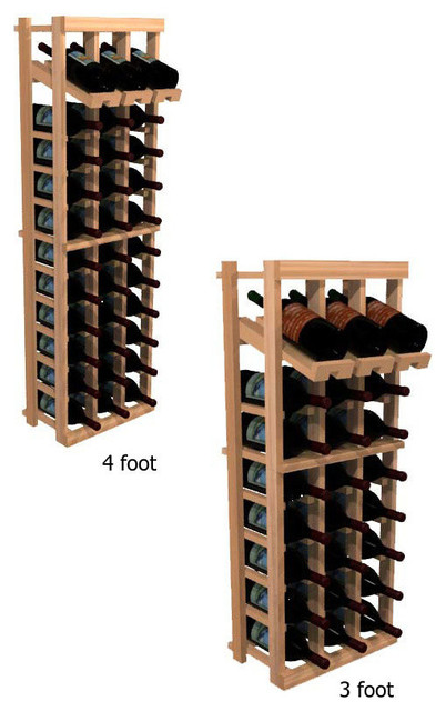 Three Column With Display Winemaker Series Individual Bottle Kit Wine Rack