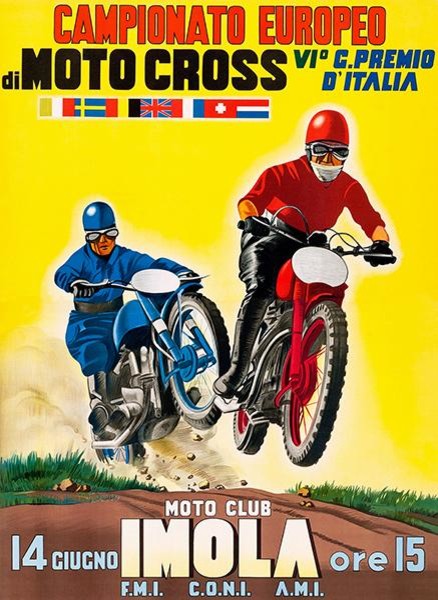 1960 Isle Of Man TT Motorbike Racing Movie Vintage Silk Poster Art Prints